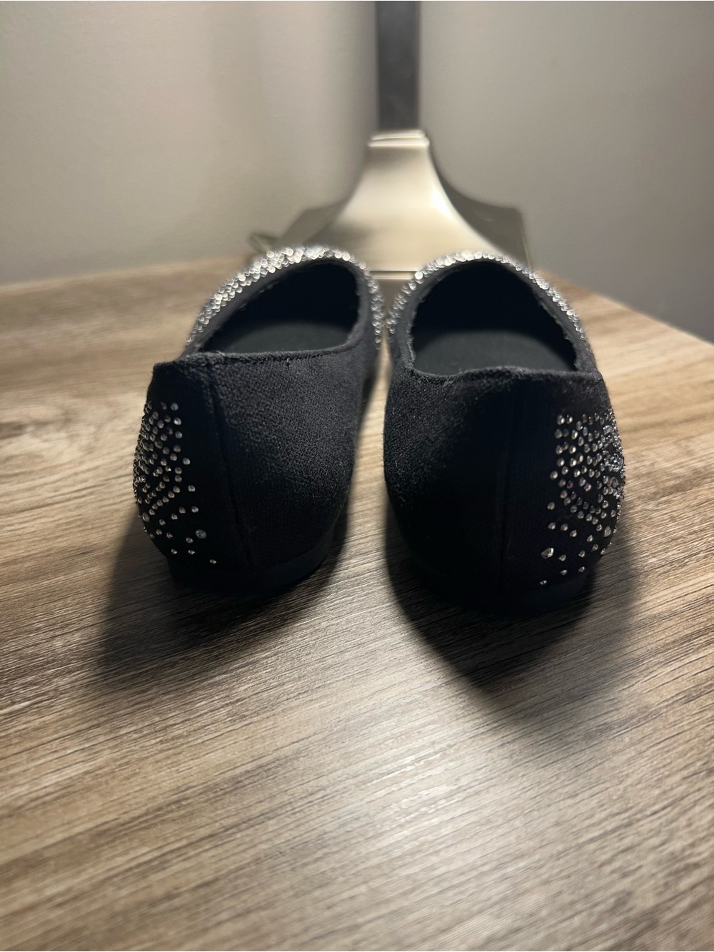 Steve Madden Black Rhinestone Ballet Flat —(stock 02) - Picture 5 of 6
